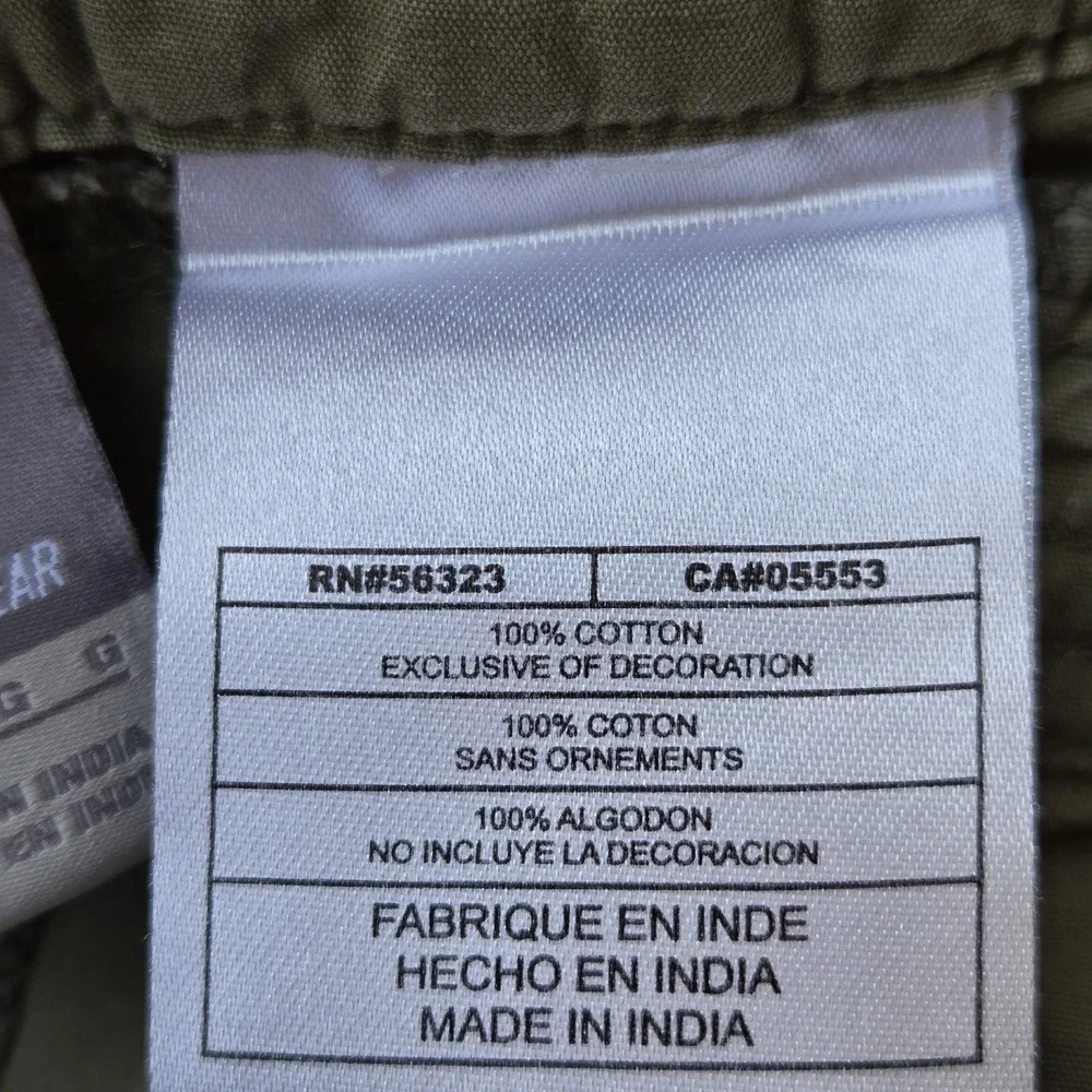 Nike Womens Capri Pants Size L(12-14) Olive Green Cropped Drawstring Hem